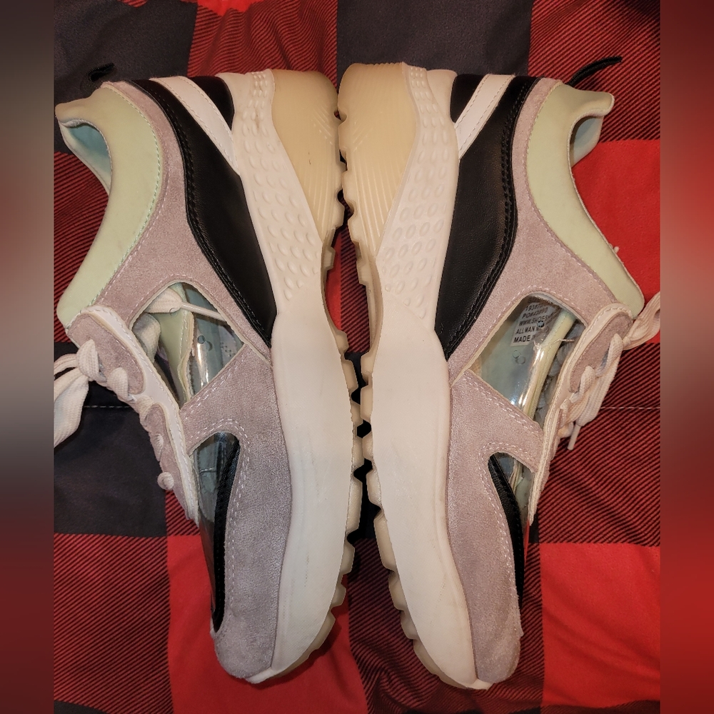 Underground athletic see through panel sneakers women's size 10